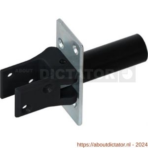 Hawgood deurveerscharnier 4000-E kunststof zwart - D10100275 - afbeelding 1
