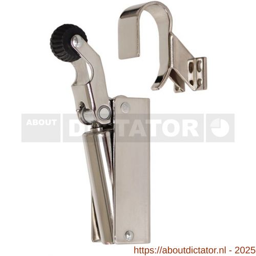 Dictator deuropvanger hydraulisch 1000 nikkel haak 1009 50 N cilinder regelbaar - D10100247 - afbeelding 1