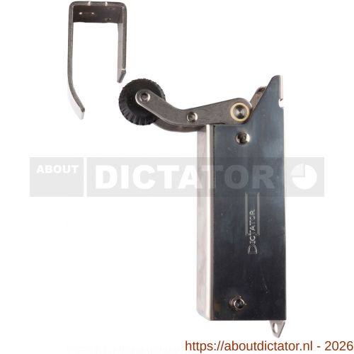 Dictator deuropvanger hydraulisch 1400 compleet RVS A2 haak 1014 cilinder B11H 20 N - D10100305 - afbeelding 1