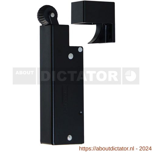 Dictator deuropvanger hydraulisch VS2000 zwart RAL 9005 haak 1020 50 N cilinder regelbaar 1300511 - D10100172 - afbeelding 1
