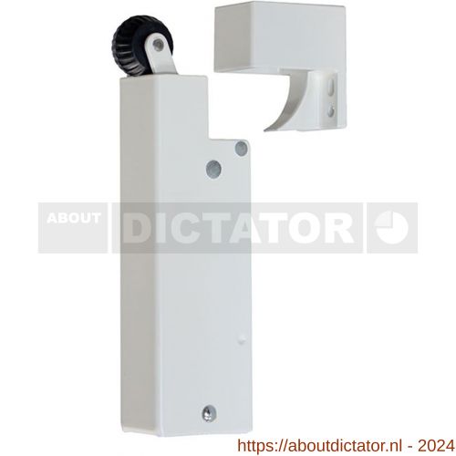 Dictator deuropvanger hydraulisch VS2000 wit RAL 9010 haak 1020 50 N cilinder regelbaar 1300511 - D10100096 - afbeelding 1