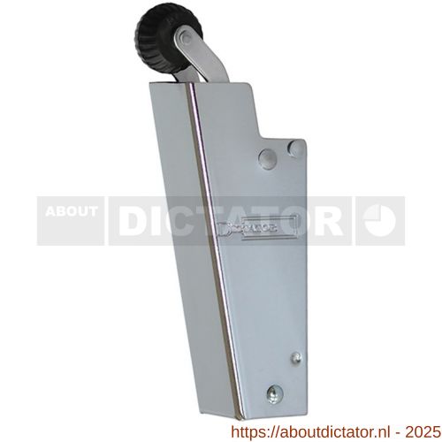 Dictator deuropvanger hydraulisch 1600 chroom zonder haak 50 N cilinder regelbaar - D10100207 - afbeelding 1
