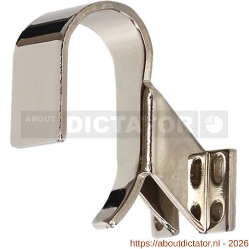 Dictator hoge opvang haak voor Dictator deuropvanger type 1009 nikkel - D10100257 - afbeelding 1