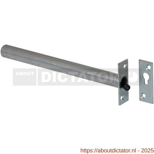Dictator deursluiter inbouw Adjunct 2550 in doos rechte bevestigingsplaatjes - D10100111 - afbeelding 1
