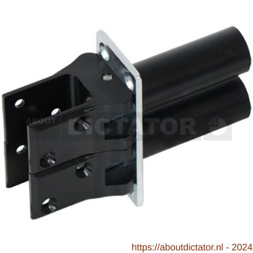 Hawgood deurveerscharnier 4000-D kunststof zwart - D10100159 - afbeelding 1