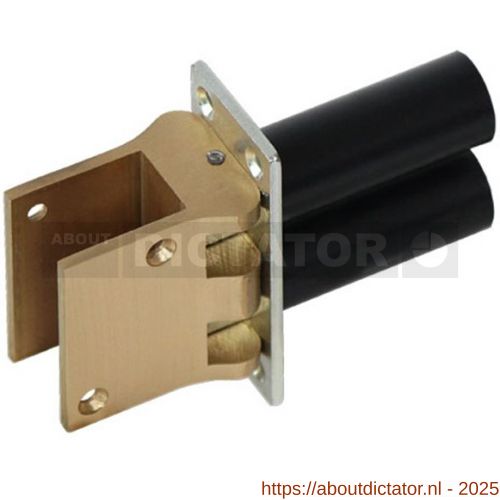 Hawgood deurveerscharnier 4500-D messing - D10100017 - afbeelding 1