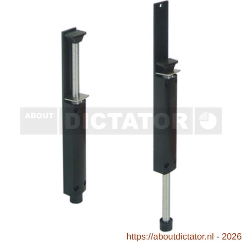 Dictator deurvastzetter ZE-60 slag tot en met 60 mm zwart RAL 9005 - D10100193 - afbeelding 1