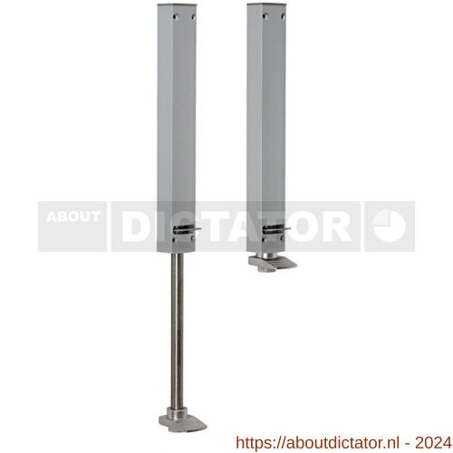 Dictator deurvastzetter Design Line ZE-200 slag tot en met 200 mm zilver - D10100213 - afbeelding 1