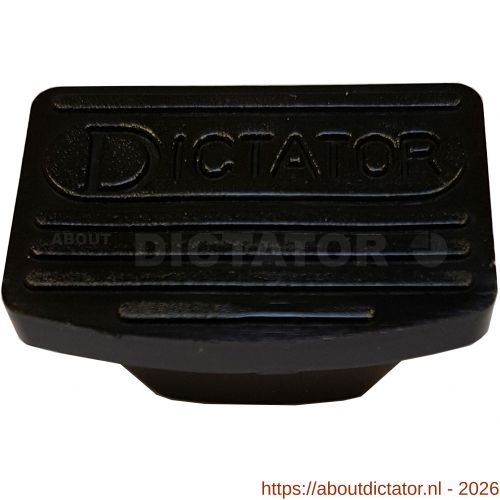 Dictator kunststof aandrukdop zwart voor deurvastzetter ZE boven - D10100218 - afbeelding 1