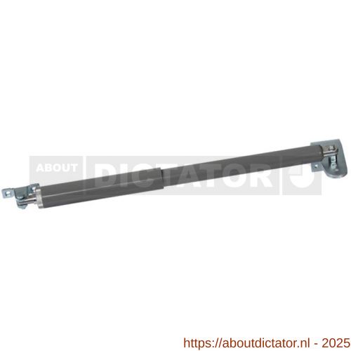 Dictator deur- en poortsluiter Direct II 150 grijs slag 150 mm 600 N inclusief bevestigingstoebehoren - D10100174 - afbeelding 1